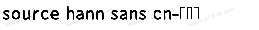 source hann sans cn字体转换